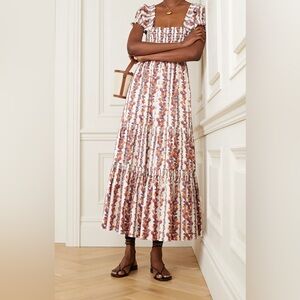 Tory Burch Floral Print Maxi Dress Sz M